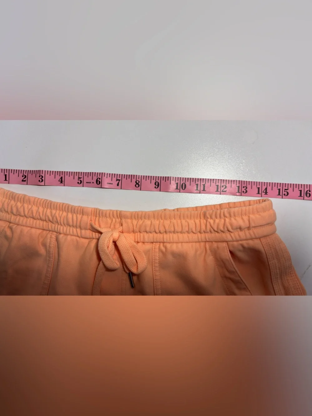 Athleta Peach Drawstring Lounge Shorts
